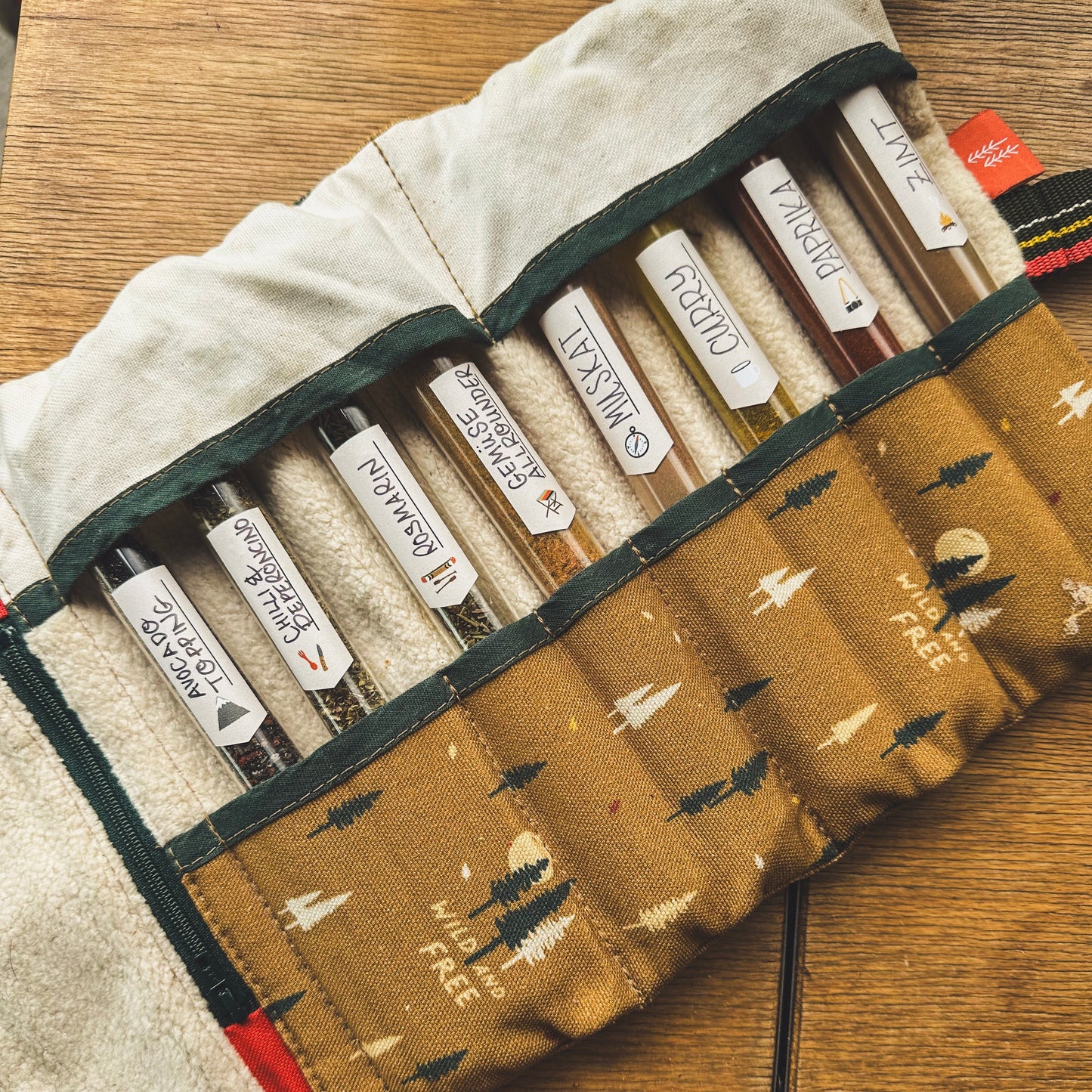 Aufkleber für Gewürztasche