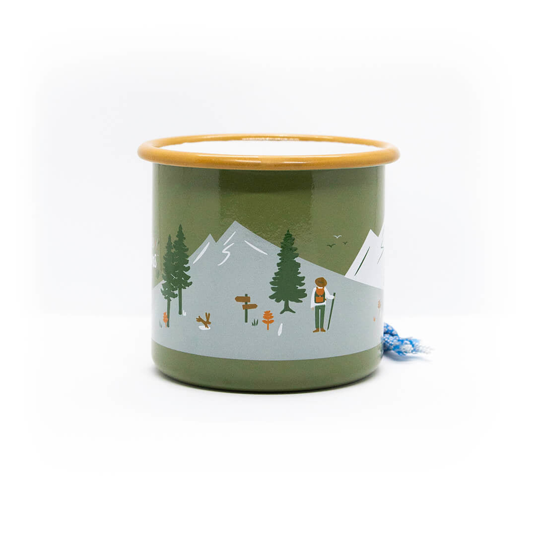 Emaille Tasse Outdoor