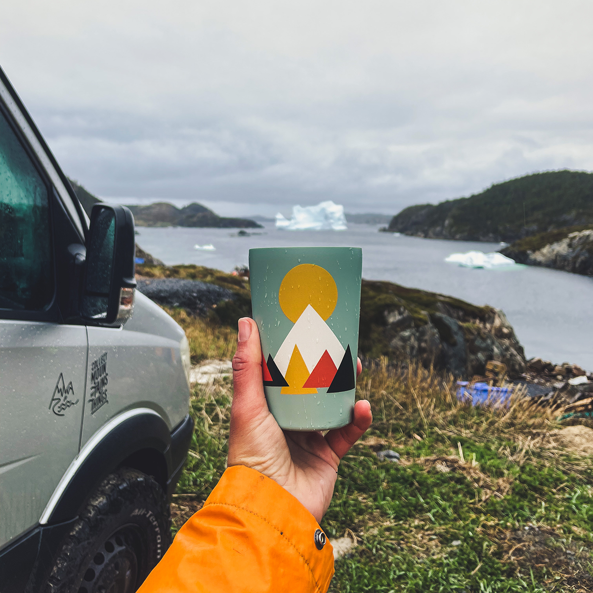 To-go-Becher Montagne bleue