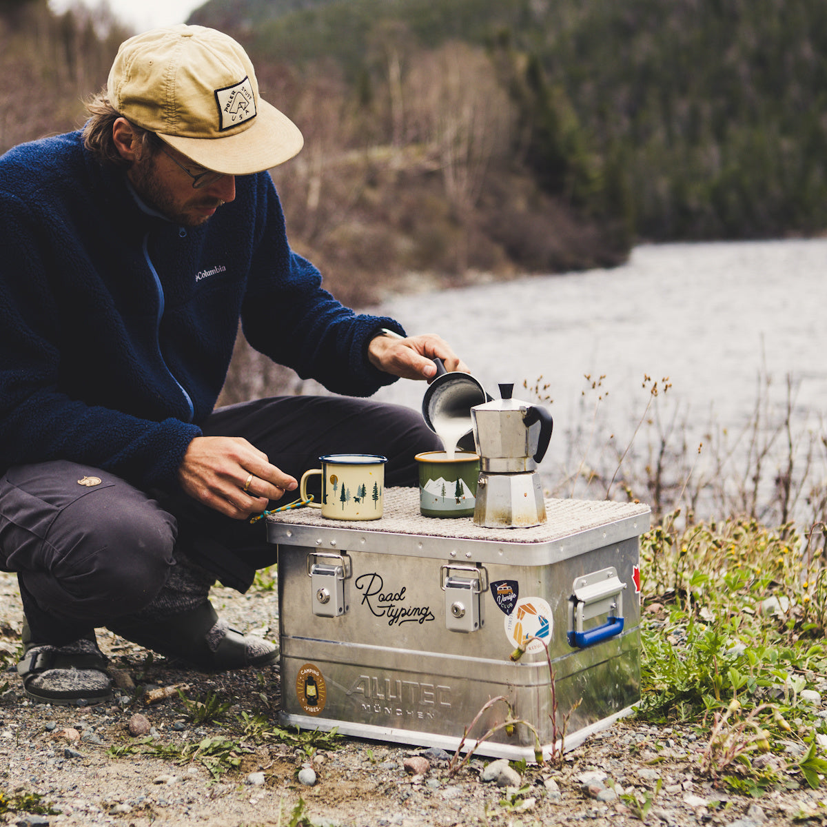 Emaille Tasse Outdoor