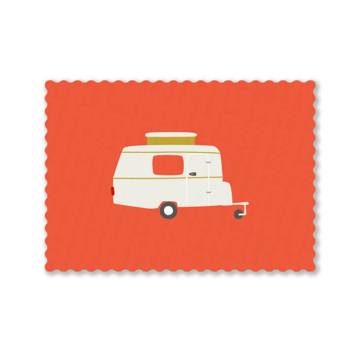 Postcard caravan