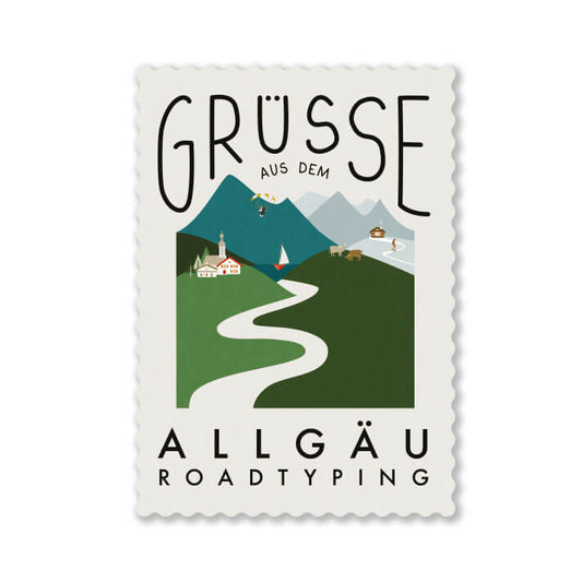Postcard greetings from the Allgäu