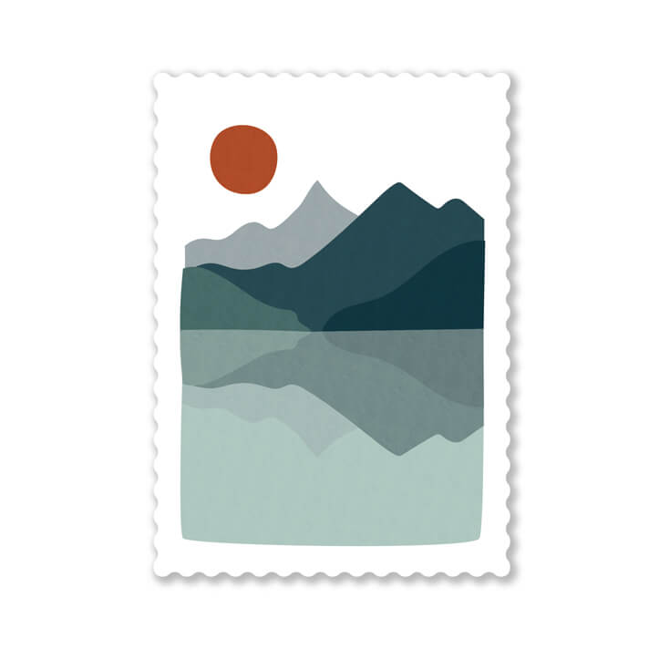 Postkarte Bergblick