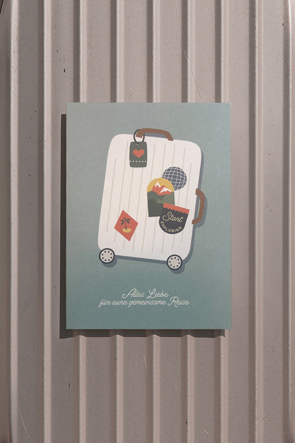 Grußkarte Alles Liebe für eure Reise