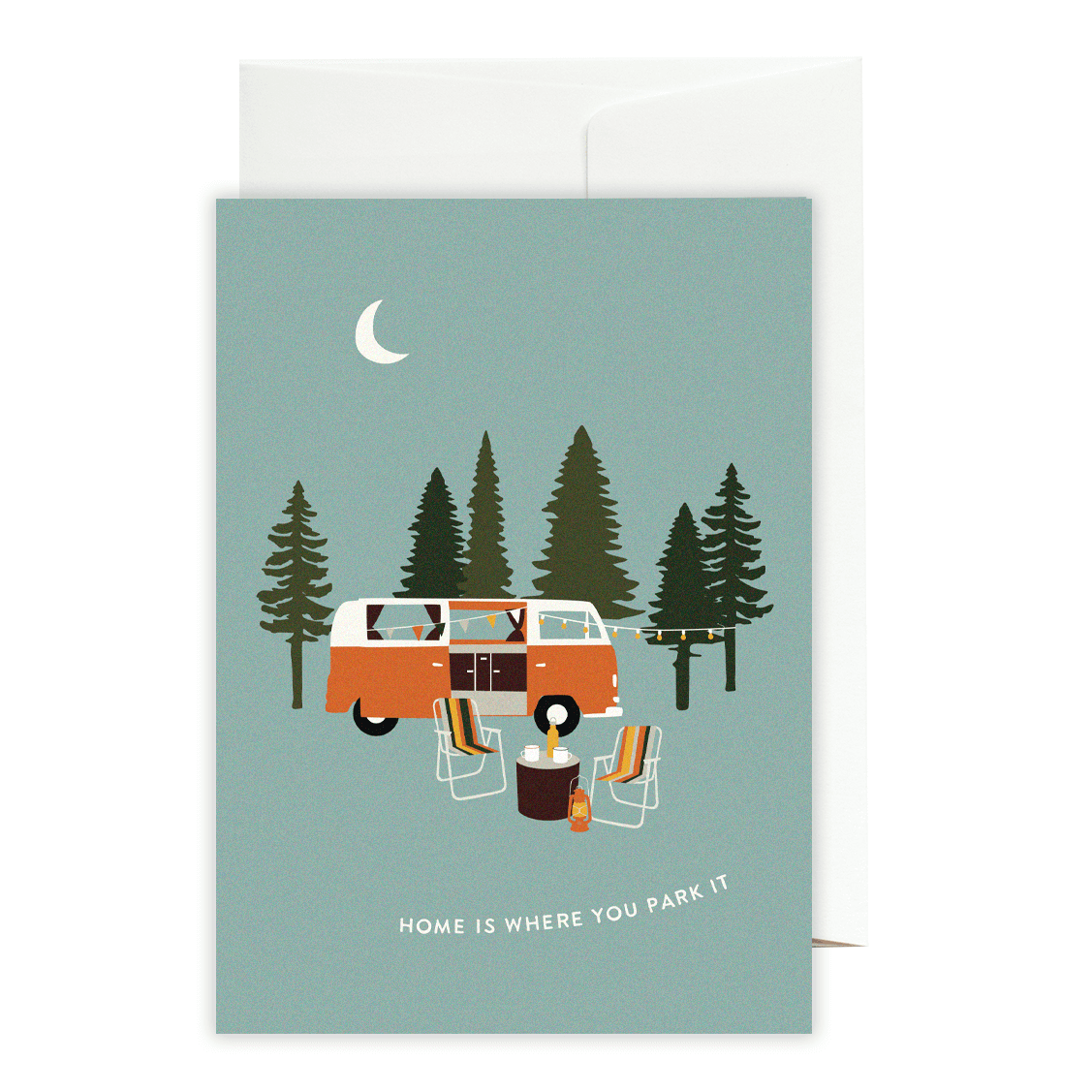 Greeting card Home is where you park it