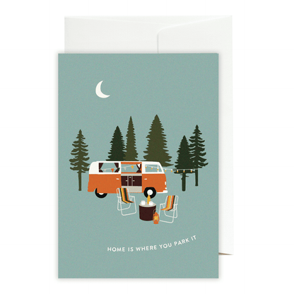Greeting card Home is where you park it