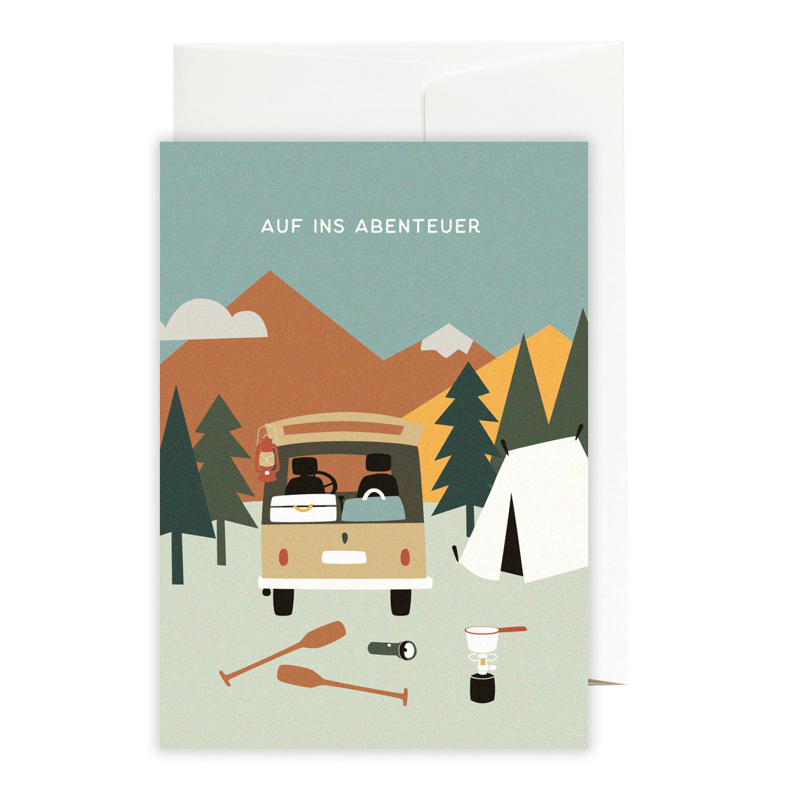 Greeting card Adventure accessories