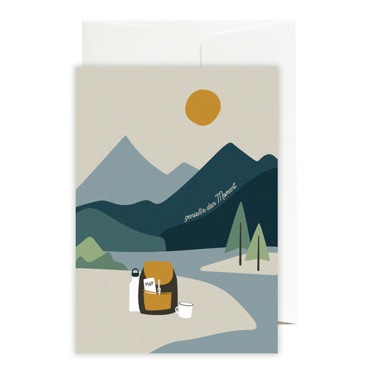 Greeting card Collect mountain lakes