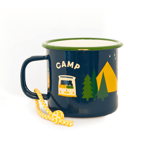 Emaille Tasse Camp Vibes