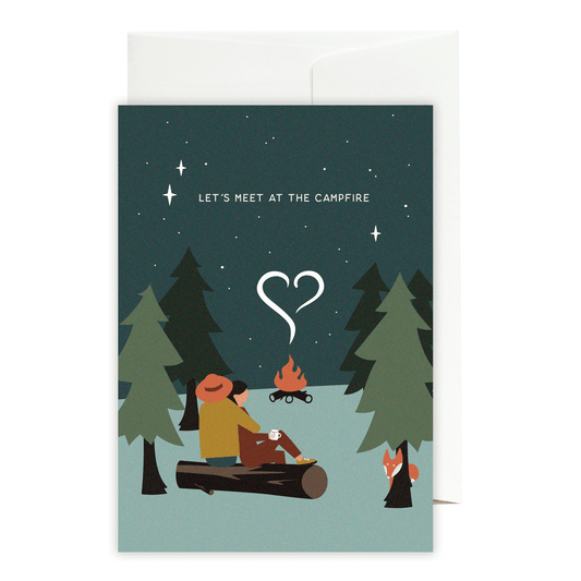 Greeting card Let's be adventurers