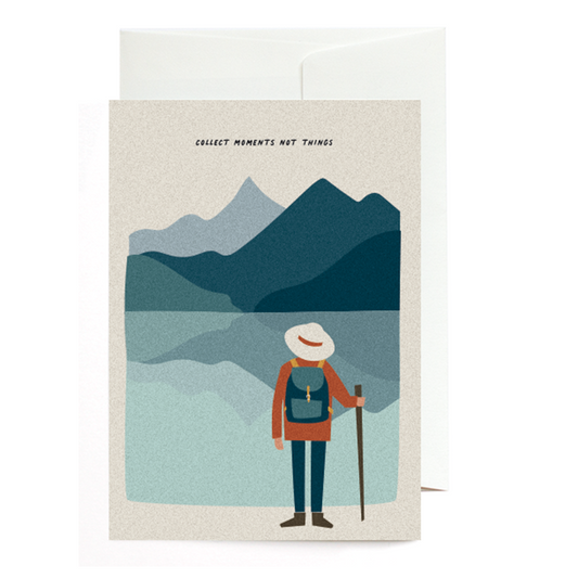 Greeting card Collect mountain lakes