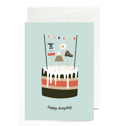 Grußkarte Happy Bergday
