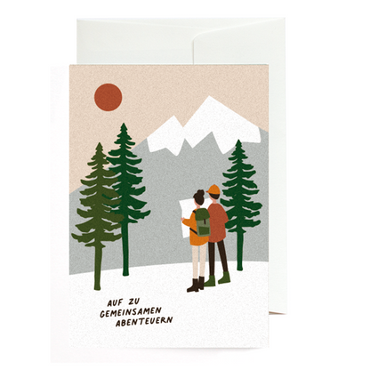 Greeting card Off to adventures together