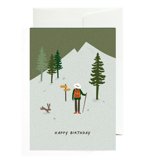 Grußkarte Happy birthday (outdoors)