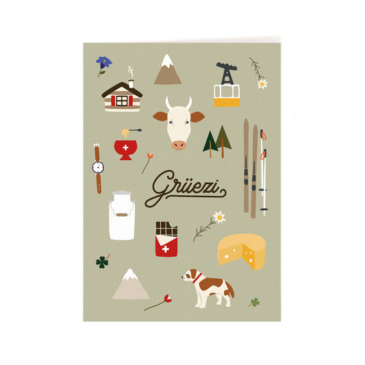 Greetings postcard