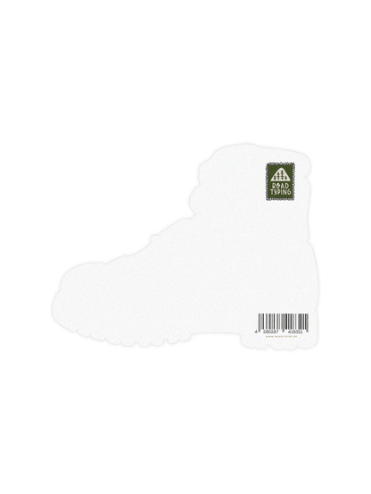 Postcard punched mountain boots