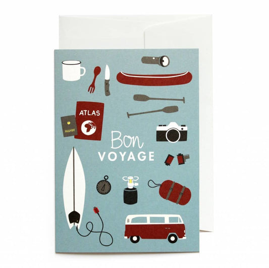 Greeting card Bon Voyage