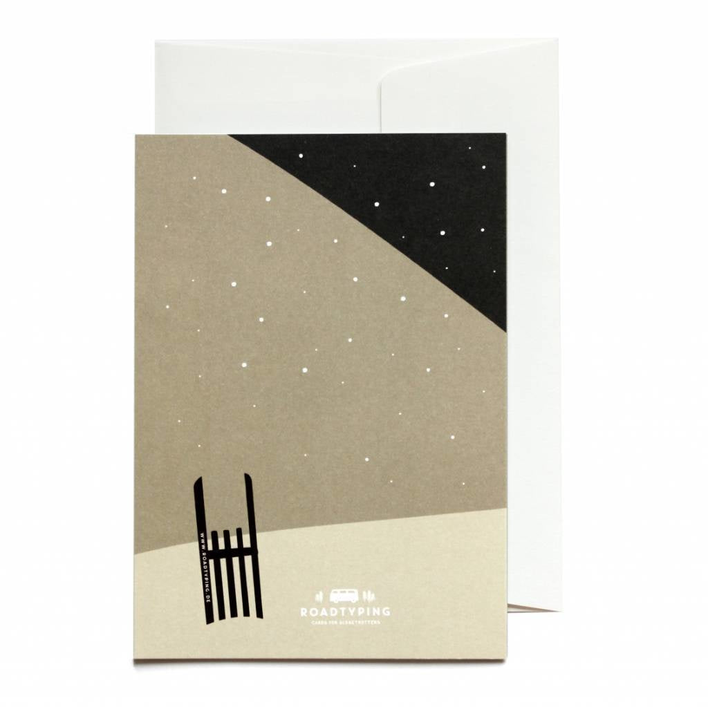 Greeting card Home is where your cabin is