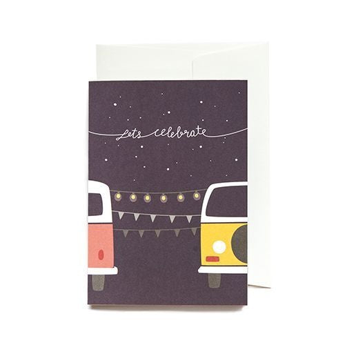 Greeting card Let's celebrate