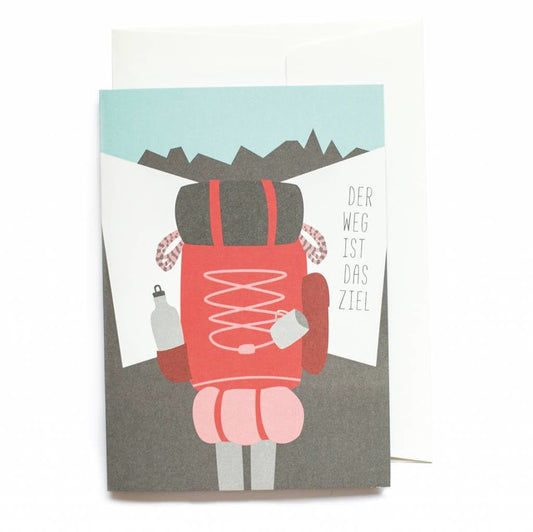 Greeting card The journey is the destination