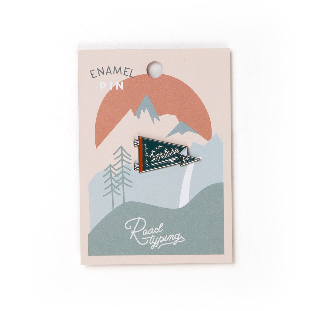 Enamel pin pennant