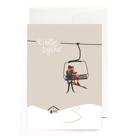 Greeting card gondola love