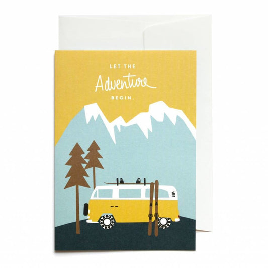 Carte de voeux Que l'aventure commence