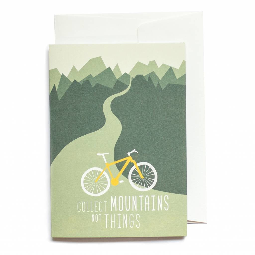 Greeting card mountain bike