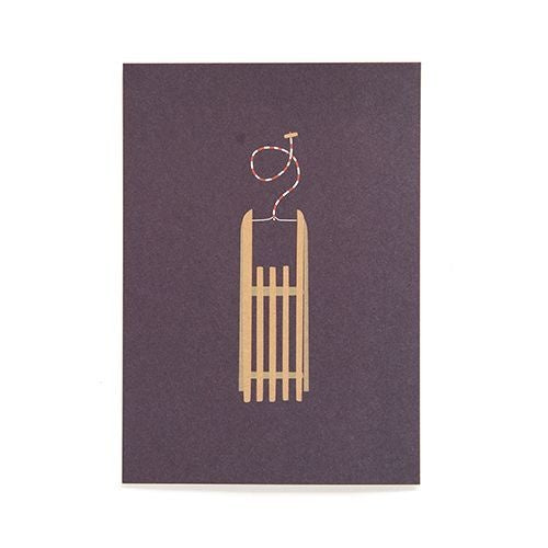 Postcard sleigh