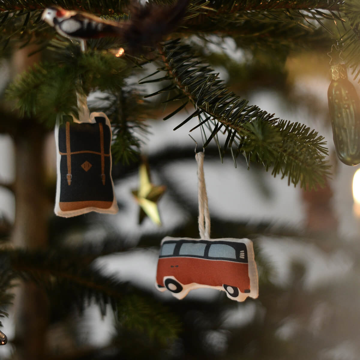 Christmas trailer camping