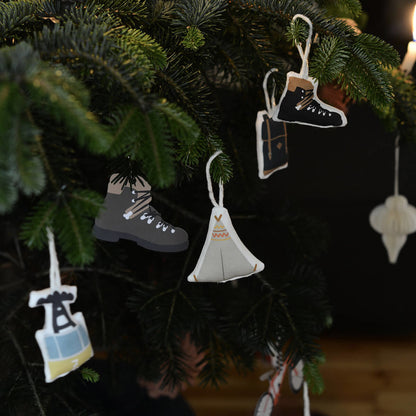 Christmas trailer camping