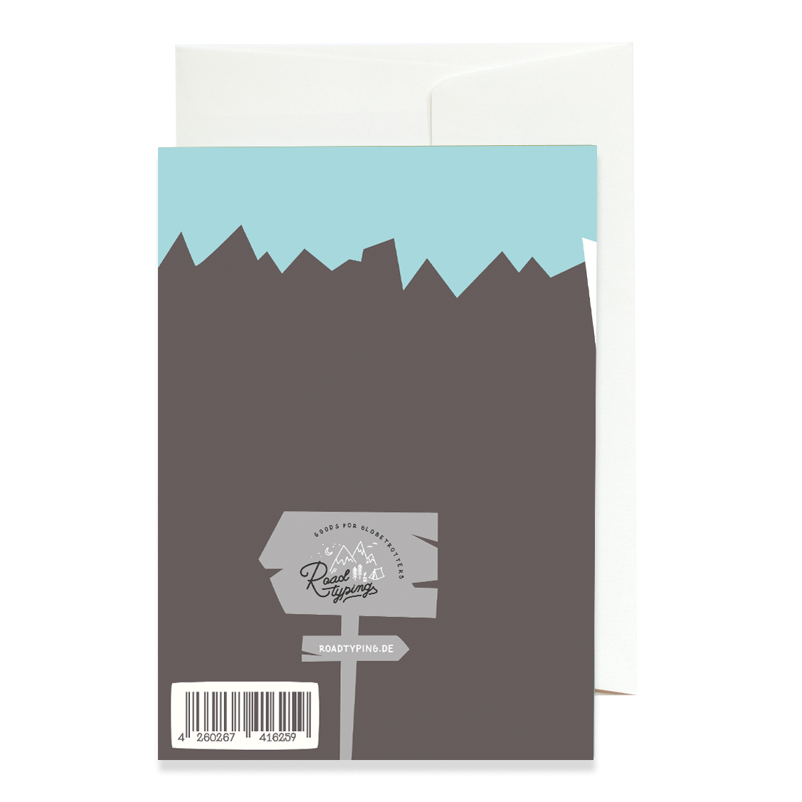 Carte de vœux Prenez la route la moins fréquentée