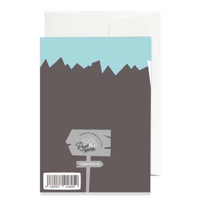 Carte de vœux Prenez la route la moins fréquentée