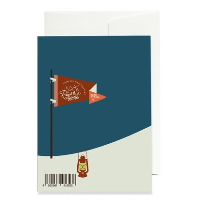Greeting card Let's be adventurers