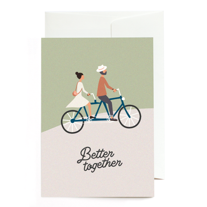Greeting card Better together Tandem