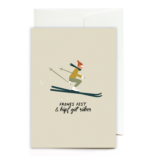 Greeting card Happy Holidays &amp; hop over well