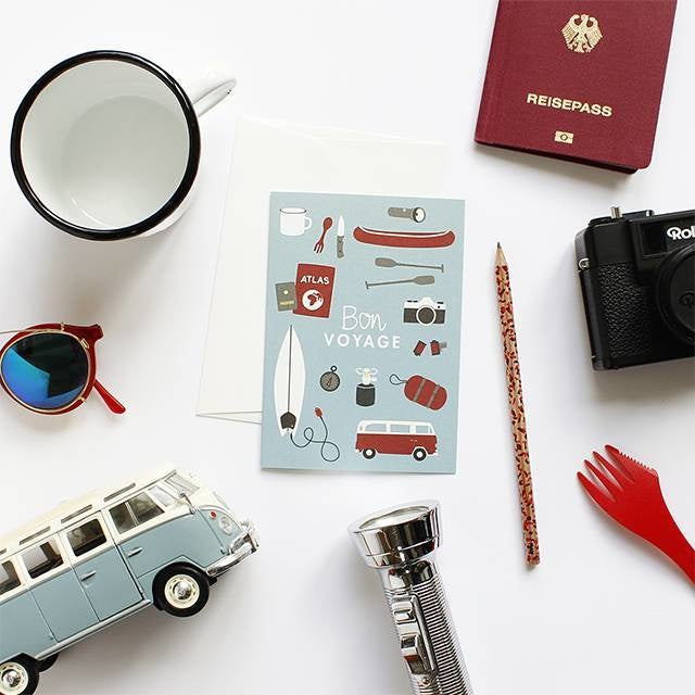 Greeting card Bon Voyage