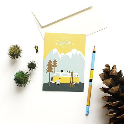 Carte de voeux Que l'aventure commence